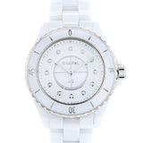 Chanel J12 Quartz Diamonds White Dial White Steel Strap Watch for Women - J12 H5703 Authentic Buy Shop Now