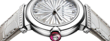 Bvlgari LVCEA Diamonds Silver Mother of Pearl Dial Silver Leather Strap Watch for Women - LVCEA103367 Authentic Buy Shop Now