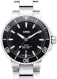 Oris Aquis Date Black Dial Silver Steel Strap Watch for Men - 0173377304134-0782405PEB Authentic Buy Shop Now