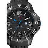 Tommy Hilfiger Sport Multifunction Black Dial Black Rubber Strap Watch for Men - 1790983 Authentic Buy Shop Now