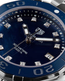 Tag Heuer Aquaracer Quartz Mother of Pearl Blue Dial Blue NATO Strap Watch for Women - WAY131L.FT6091 Authentic Buy Shop Now