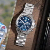 Tag Heuer Formula 1 Chronograph Blue Dial Silver Steel Strap Watch for Men - CAZ101K.BA0842 Authentic Buy Shop Now
