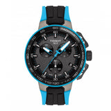 Tissot T Race Cycling Chronograph Black Dial Two Tone Rubber Strap Watch For Men - T111.417.37.441.05 Authentic Buy Shop Now