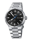 Oris TT1 Day Date Black Dial Silver Steel Strap Watch for Men - 0173577524154-0782408 Authentic Buy Shop Now