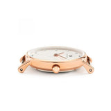 Daniel Wellington Classy Glasgow White Dial Two Tone Nylon Strap Watch For Women - DW00100066 Authentic Buy Shop Now