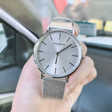Coach Perry Silver Dial Silver Mesh Bracelet Watch for Women - 14503341 Authentic Buy Shop Now