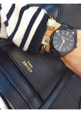 Michael Kors Slim Runway Black Dial Black Stainless Steel Strap Watch for Women - MK3221 Authentic Buy Shop Now