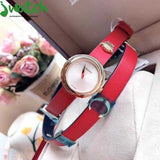 Versace V-Flare Quartz Silver Dial Red Leather Strap Watch for Women - VEBN00418 Authentic Buy Shop Now