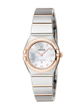 Omega Constellation Quartz Diamonds Mother of Pearl Dial Two Tone Steel Strap Watch for Women - 131.25.25.60.55.001 Authentic Buy Shop Now