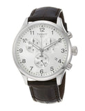 Tissot T Sport Chrono XL Classic Silver Dial Brown Leather Strap Watch For Men - T116.617.16.037.00 Authentic Buy Shop Now