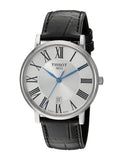 Tissot Carson Premium Silver Dial Black Leather Strap Watch For Men - T122.410.16.033.00 Authentic Buy Shop Now