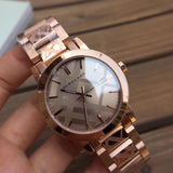 Burberry The City Rose Gold Dial Rose Gold Steel Strap Watch for Women - BU9039 Authentic Buy Shop Now