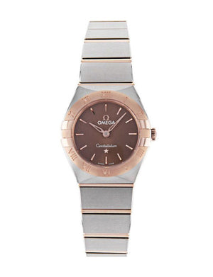 Omega Constellation Quartz Brown Dial Silver Steel Strap Watch for Women - 131.20.25.60.13.001 Authentic Buy Shop Now