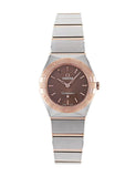 Omega Constellation Quartz Brown Dial Silver Steel Strap Watch for Women - 131.20.25.60.13.001 Authentic Buy Shop Now