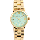 Marc Jacobs Baker Mint Green Dial Gold Steel Strap Watch for Women - MBM3284 Authentic Buy Shop Now