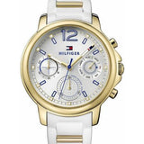 Tommy Hilfiger Claudiia White Dial White Steel Strap Watch for Women - 1781745 Authentic Buy Shop Now