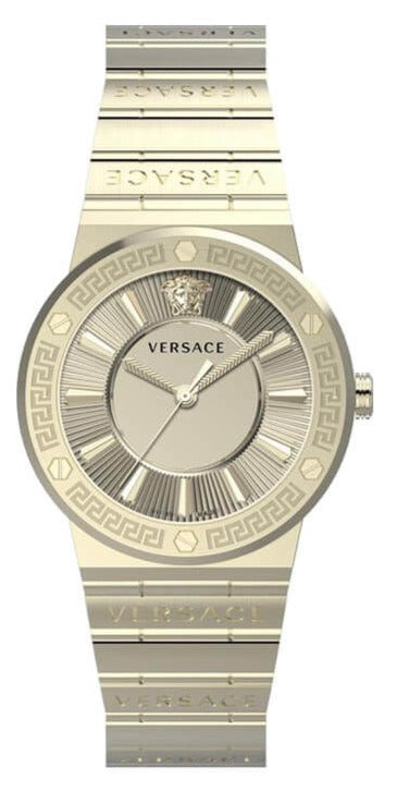Versace Grace Quartz Gold Dial Gold Steel Strap Watch for Women - VEVH01320 Authentic Buy Shop Now