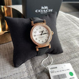 Coach Madison White Dial Black Leather Strap Watch for Women - 14503396 Authentic Buy Shop Now