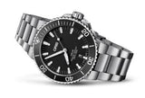 Oris Aquis Date Black Dial Silver Steel Strap Watch for Men - 0173377304134-0782405PEB Authentic Buy Shop Now
