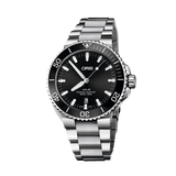 Oris Aquis Date Black Dial Silver Steel Strap Watch for Men - 0173377304134-0782405PEB Authentic Buy Shop Now
