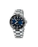 Oris Aquis Date Blue Dial Silver Steel Strap Watch for Men - 0173377304135-0782405PEB Authentic Buy Shop Now
