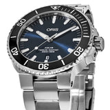Oris Aquis Date Blue Dial Silver Steel Strap Watch for Men - 0173377304135-0782405PEB Authentic Buy Shop Now