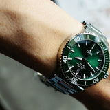 Oris Aquis Date Green Dial Silver Steel Strap Watch for Men - 0173377304157-0782405PEB Authentic Buy Shop Now