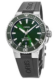 Oris Aquis Date Green Dial Black Rubber Strap Watch for Men - 0173377304157-0742464EB Authentic Buy Shop Now