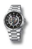 Oris TT1 Engine Date Skeleton Black Dial Silver Steel Strap Watch for Men - 0173377524124-0782408 Authentic Buy Shop Now