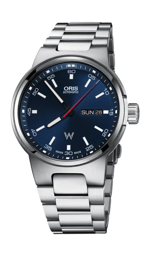 Oris Williams F1 Day Date Blue Dial Silver Steel Strap Watch for Men - 0173577164155-0782450 Authentic Buy Shop Now