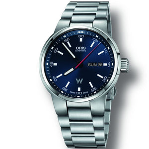 Oris Williams F1 Day Date Blue Dial Silver Steel Strap Watch for Men - 0173577164155-0782450 Authentic Buy Shop Now