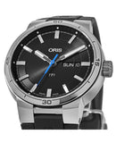 Oris TT1 Day Date Black Dial Black Rubber Strap Watch for Men - 0173577524154-0742406FC Authentic Buy Shop Now