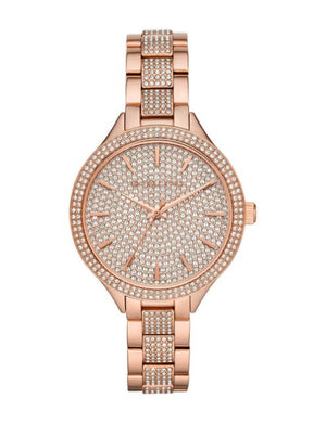 Michael Kors Crystals Pavé Rose Gold Dial Rose Gold Steel Strap Watch for Women - MK3799 Authentic Buy Shop Now
