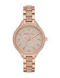 Michael Kors Crystals Pavé Rose Gold Dial Rose Gold Steel Strap Watch for Women - MK3799 Authentic Buy Shop Now