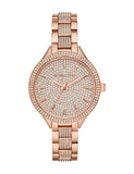 Michael Kors Crystals Pavé Rose Gold Dial Rose Gold Steel Strap Watch for Women - MK3799 Authentic Buy Shop Now