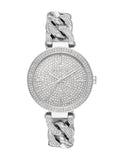 Michael Kors Catelyn Quartz Crystals Silver Dial Silver Steel Strap Watch For Women - MK4675 Authentic Buy Shop Now