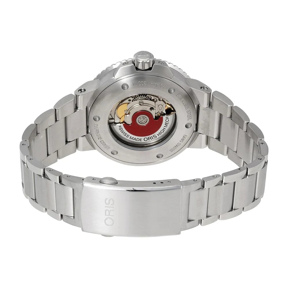 Oris Aquis Date Blue Dial Silver Steel Strap Watch for Men - 0173377304135-0782405PEB Authentic Buy Shop Now