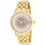 Marc Jacobs Fergus Gunmetal Grey Dial Gold Steel Strap Watch for Women - MBM3429 Authentic Buy Shop Now