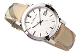 Burberry The City Silver Dial Brown Leather Strap Watch for Women - BU9025 Authentic Buy Shop Now