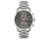 Hugo Boss Skymaster Grey Dial Two Tone Steel Strap Watch for Men - 1513789 Authentic Buy Shop Now