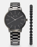Armani Exchange Cayde Analog Black Dial Black Steel Strap Watch For Men - AX2701 Authentic Buy Shop Now