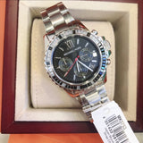 Michael Kors Everest Chronograph Black Dial Silver Steel Strap Watch For Women - MK5753 Authentic Buy Shop Now
