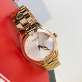 Tissot T Wave Rose Gold Dial Rose Gold Steel Strap Watch For Women - T112.210.33.456.00 Authentic Buy Shop Now