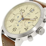 Tommy Hilfiger Jake Multifunction White Dial Brown Leather Strap Watch for Men - 1791230 Authentic Buy Shop Now