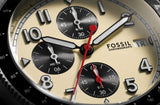 Fossil Sport Tourer Chronograph White Dial Brown Leather Strap Watch for Men - FS6042 Authentic Buy Shop Now