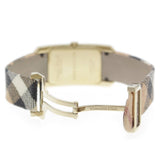 Burberry Pioneer Champagne Dial Haymarket Beige Leather Strap Watch for Women - BU9407 Authentic Buy Shop Now