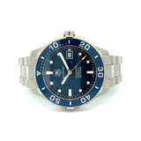 Tag Heuer Aquaracer Caliber 5 Automatic Blue Dial Silver Steel Strap Watch for Men - WAN2111.BA0822 Authentic Buy Shop Now