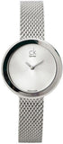 Calvin Klein Firm White Dial Silver Mesh Bracelet Watch for Women - K3N23126 Authentic Buy Shop Now