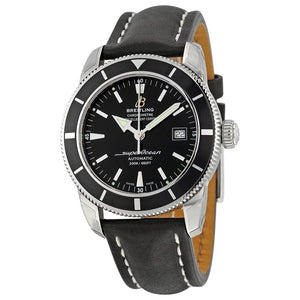 Breitling Superocean Heritage 42mm Black Leather Strap Mens Watch - A1732124 Authentic Buy Shop Now