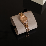 Michael Kors Lexington Three Hand Rose Gold Dial Rose Gold Steel Strap Watch For Women - MK4739 Authentic Buy Shop Now